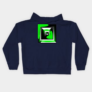 A green heart Kids Hoodie